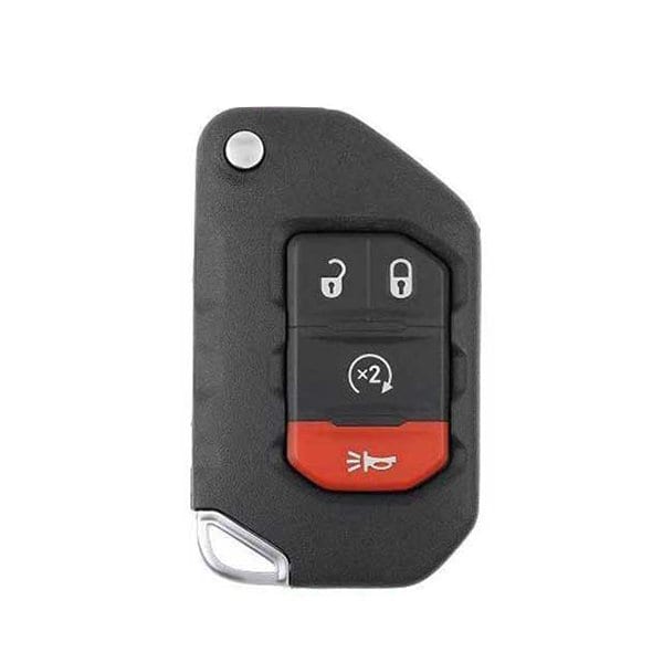 KeylessFactory: 2018-2020 Jeep Wrangler / 4-Button Flip Key / PN: 68416784AA / OHT1130261